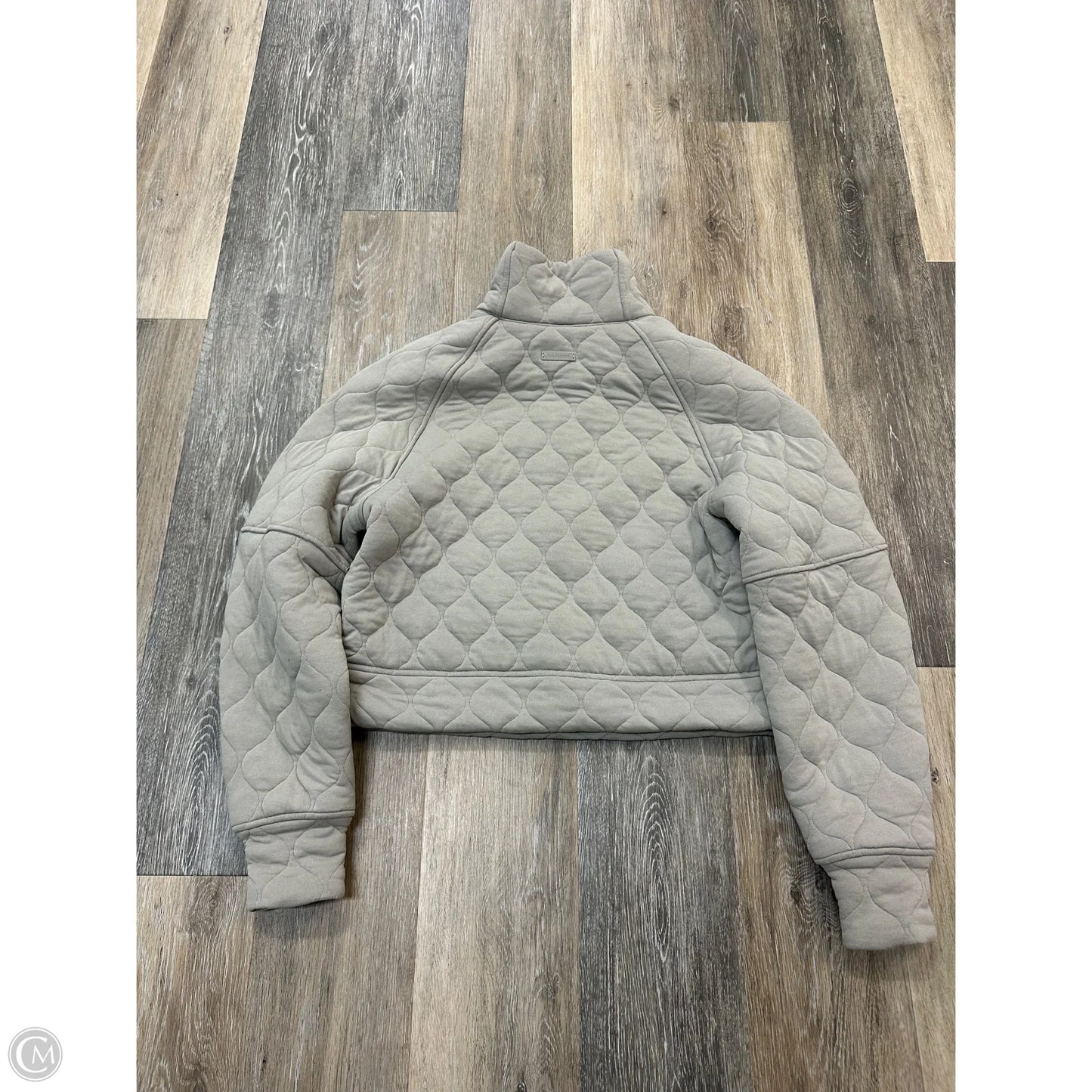 Athletic Sweatshirt Collar By Lululemon In Taupe, Size: Xs/s