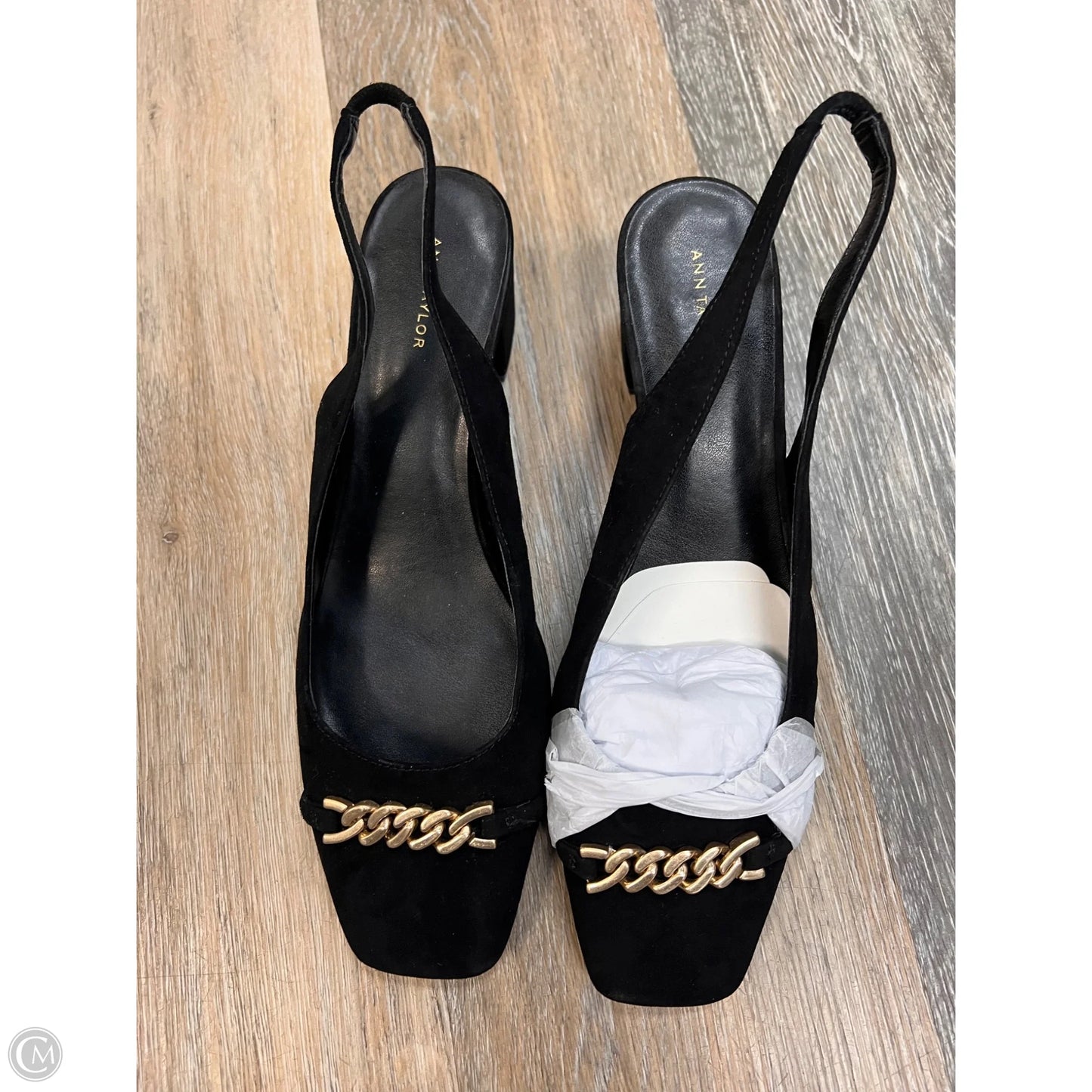 Shoes Heels Block By Ann Taylor In Black, Size: 8.5