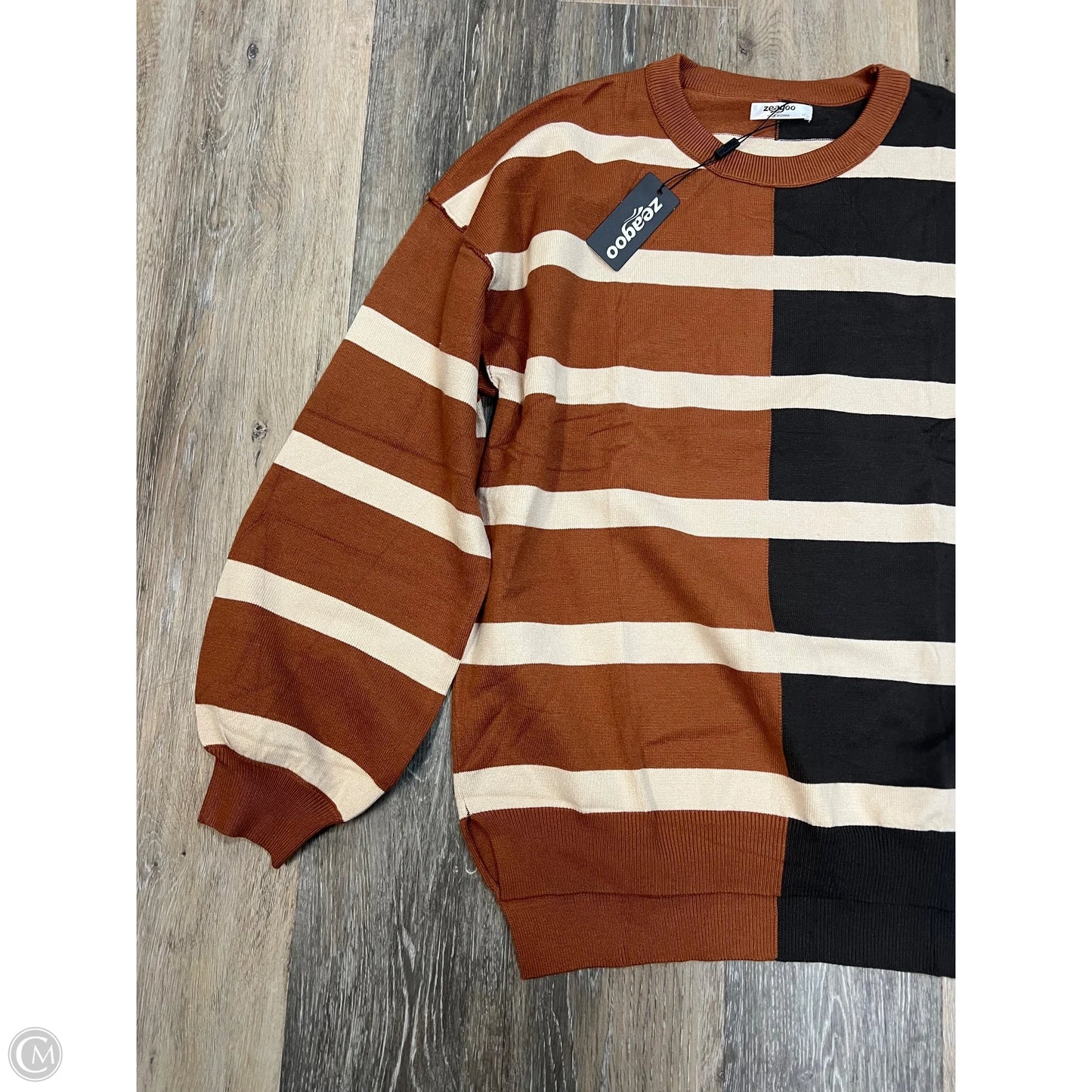 Sweater By Zeagoo In Brown, Size: M
