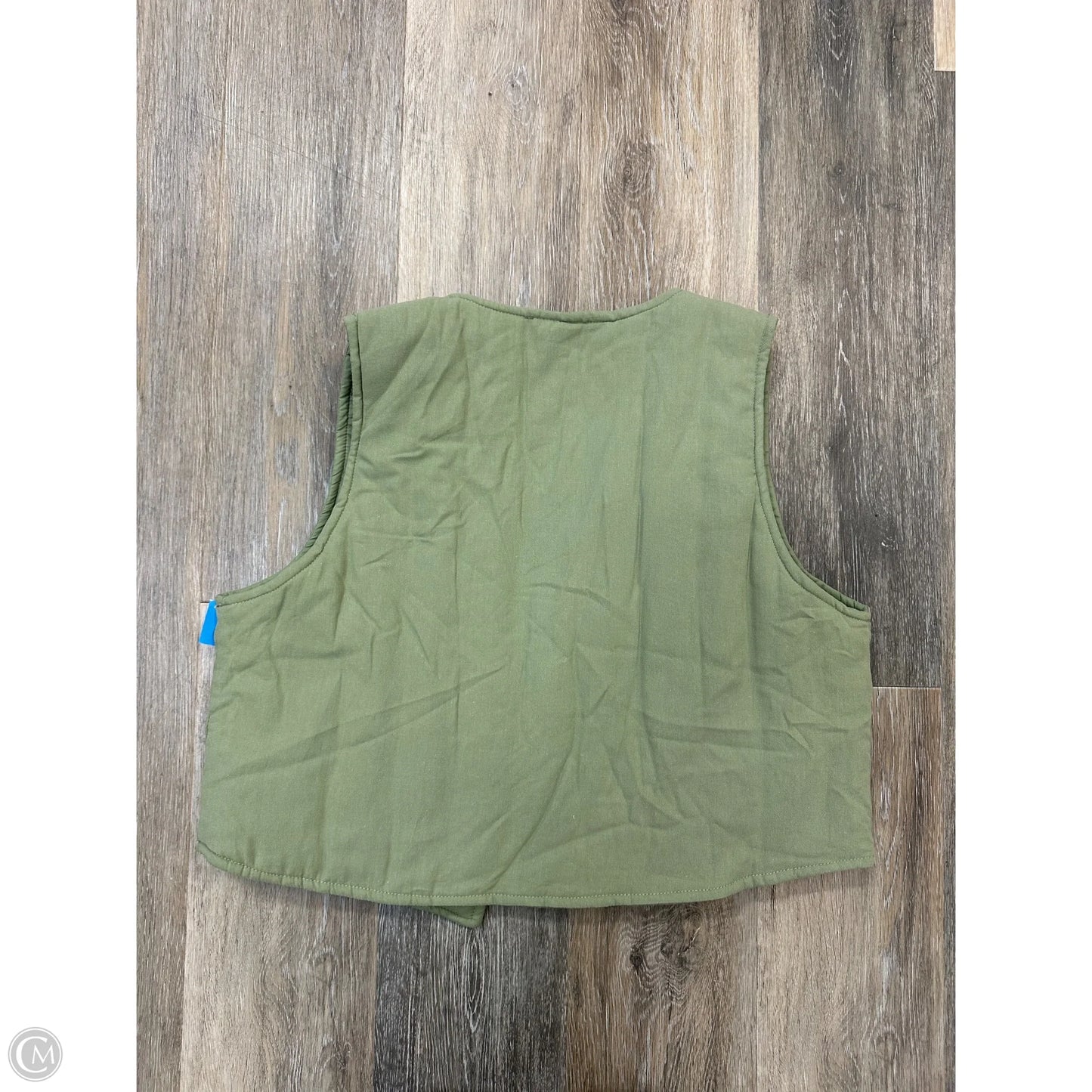 Vest Puffer & Quilted By Polygram In Green, Size: L