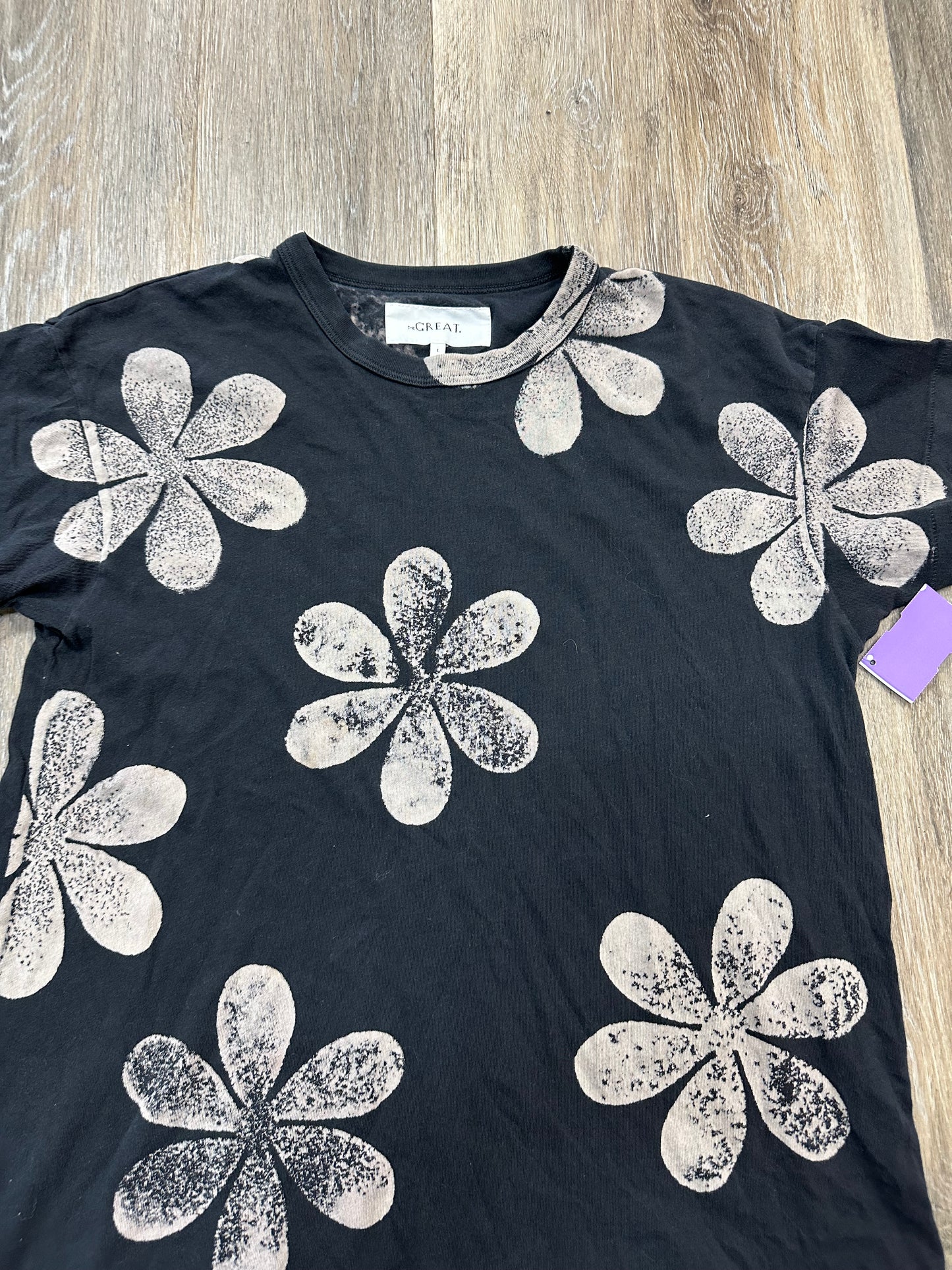 Top Short Sleeve By The Great. In Black, Size: S