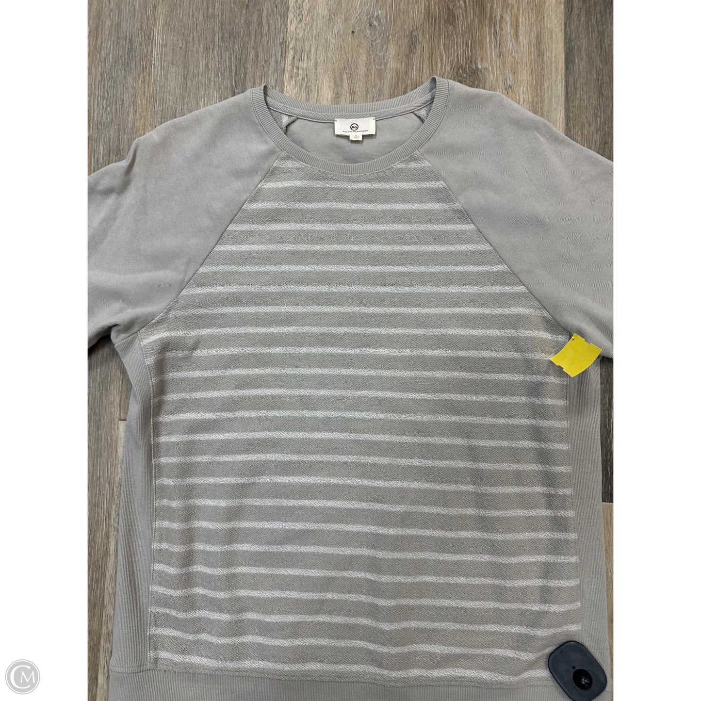 Top Short Sleeve By Adriano Goldschmied In Grey, Size: S