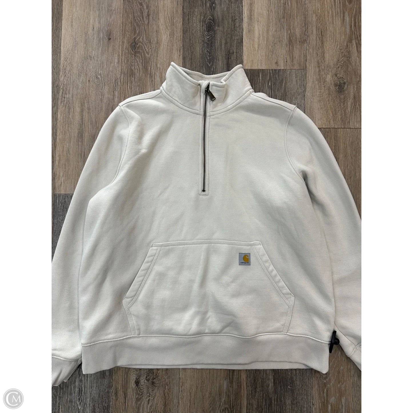Athletic Sweatshirt Collar By Carhartt In Cream, Size: Xl