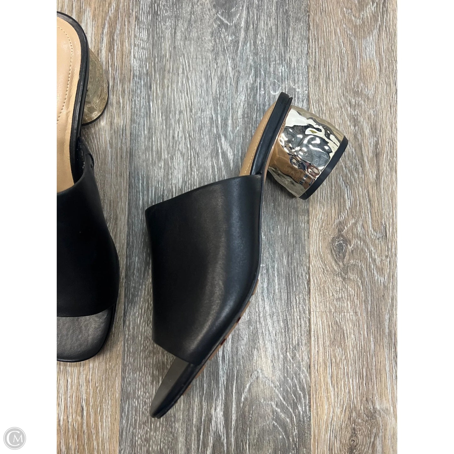 Sandals Heels Block By Chicos In Black, Size: 7.5