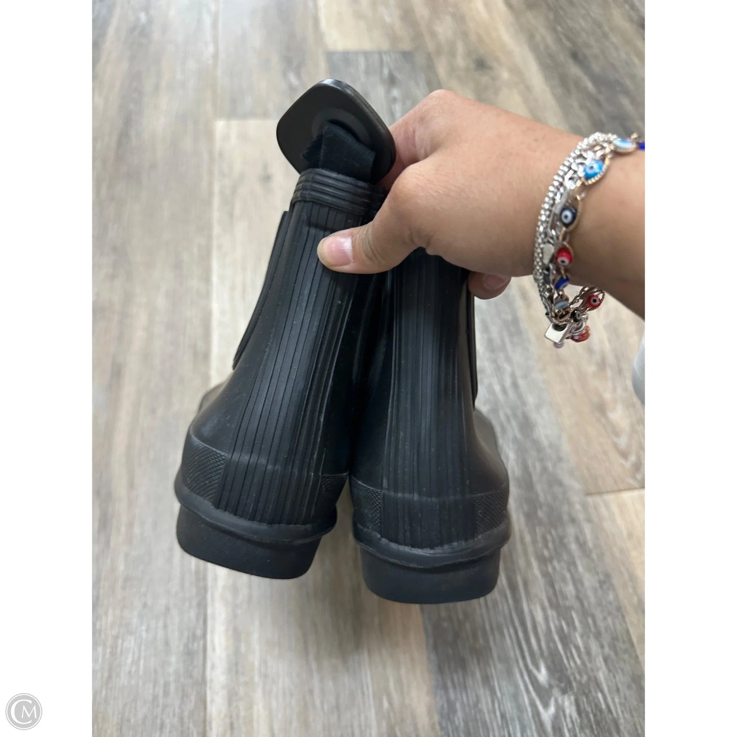 Boots Rain By Hunter In Black, Size: 9