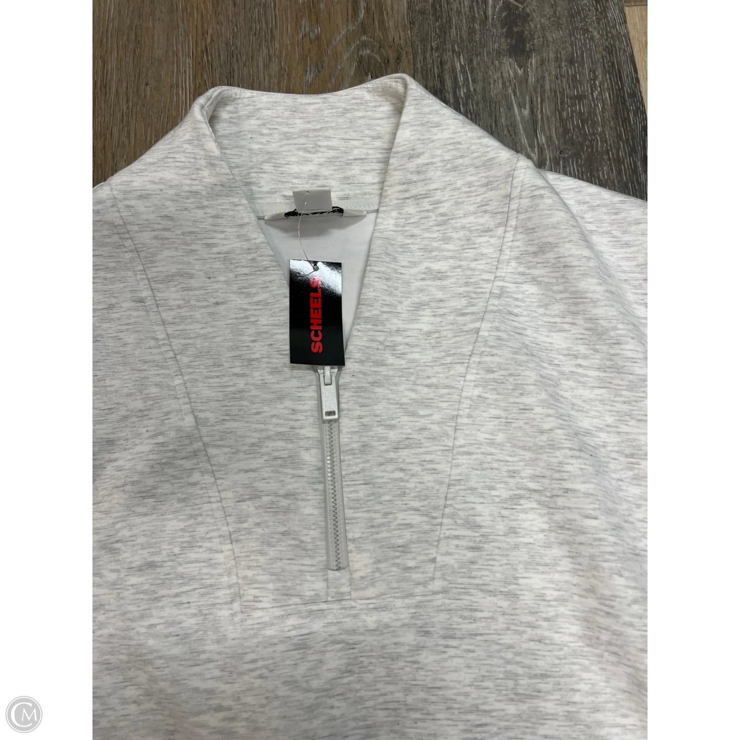 Athletic Sweatshirt Collar By Rae Mode In Grey, Size: S
