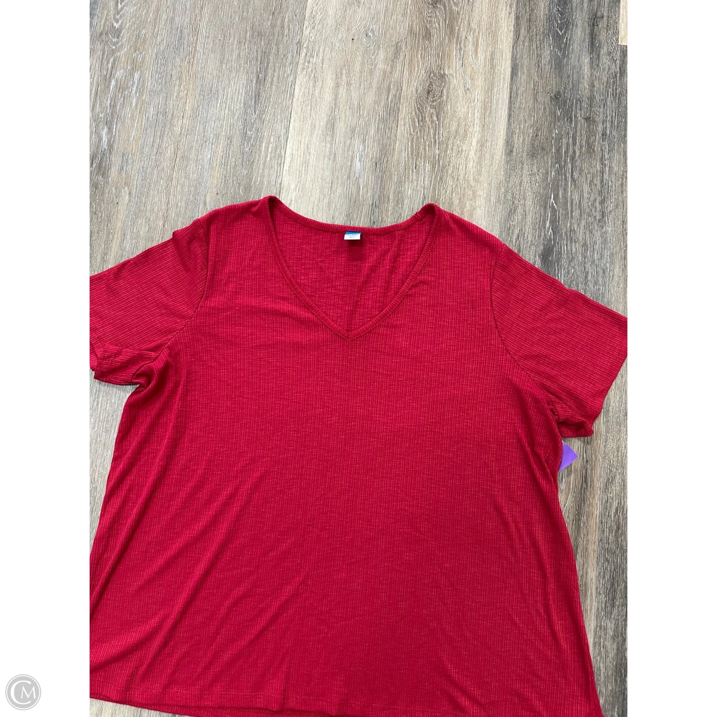 Top Short Sleeve By Old Navy In Red, Size: Xl
