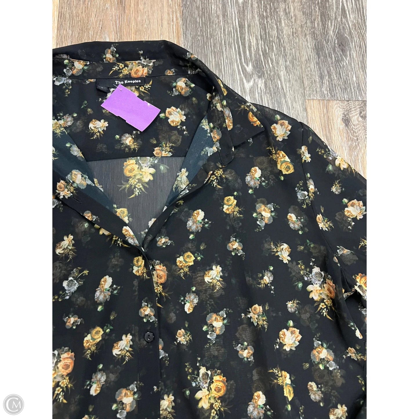 Blouse Long Sleeve By The Kooples In Black, Size: L