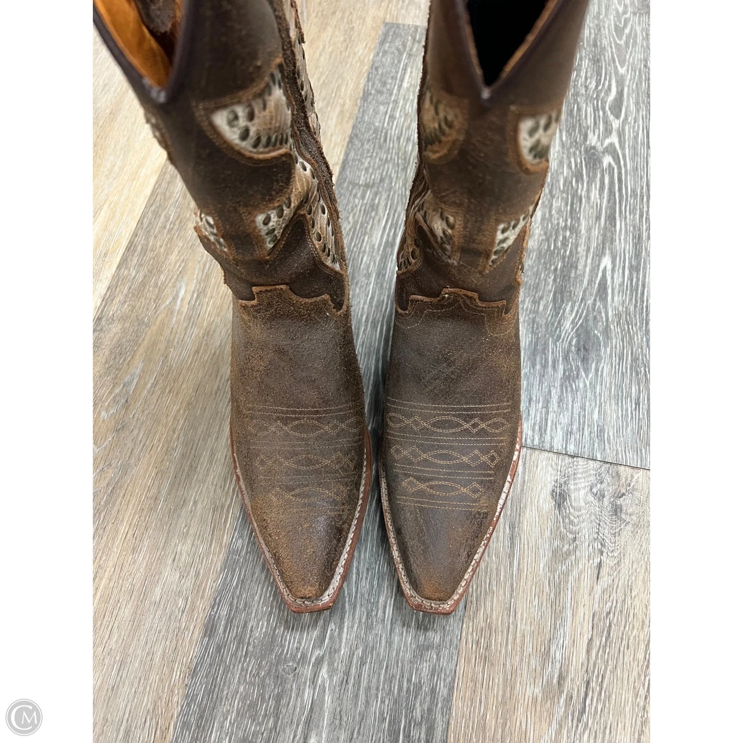 Boots Designer By Frye In Brown, Size: 6