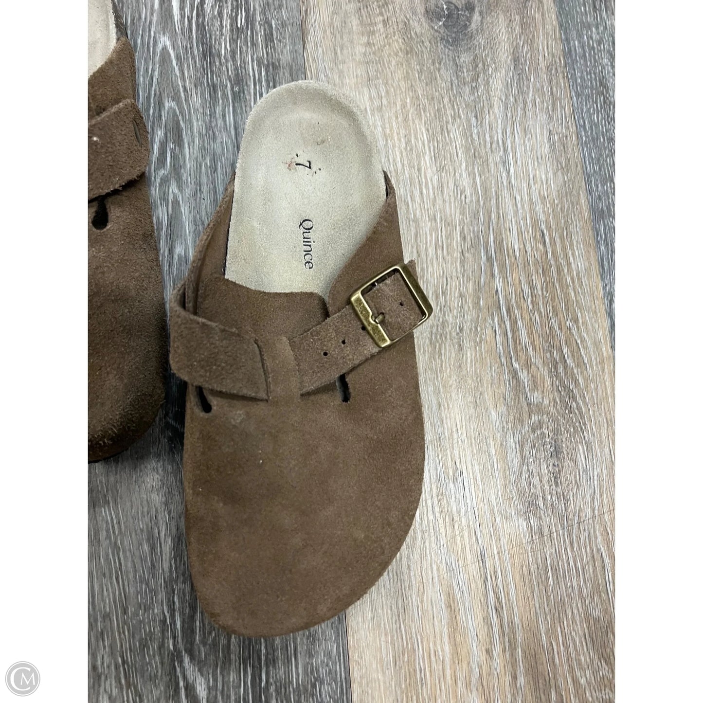 Shoes Flats By Quince In Brown, Size: 7