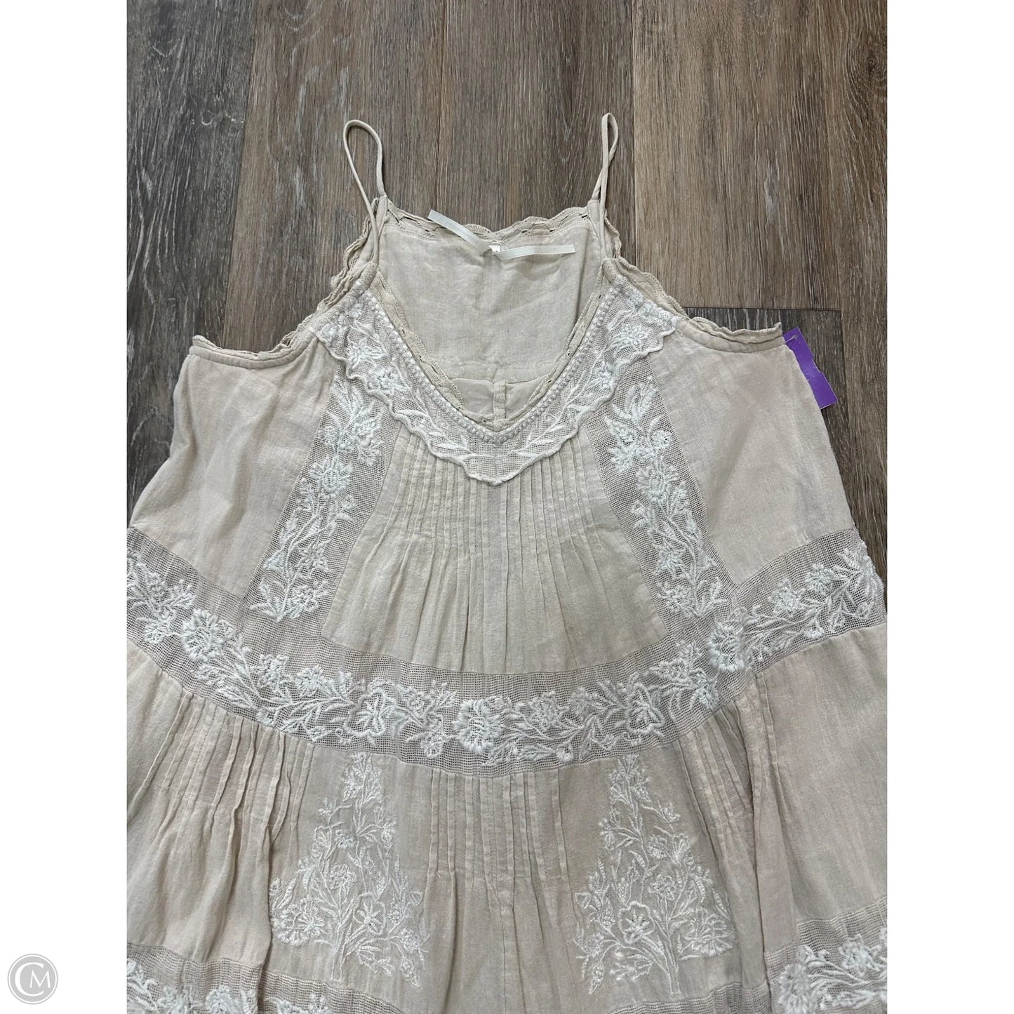 Dress Casual Short By Anthropologie In Tan, Size: S