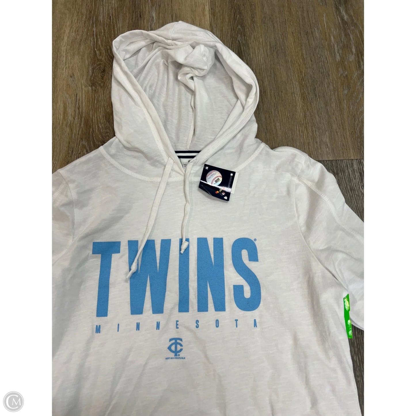Athletic Top Long Sleeve By Soft as a Grape In White, Size: S