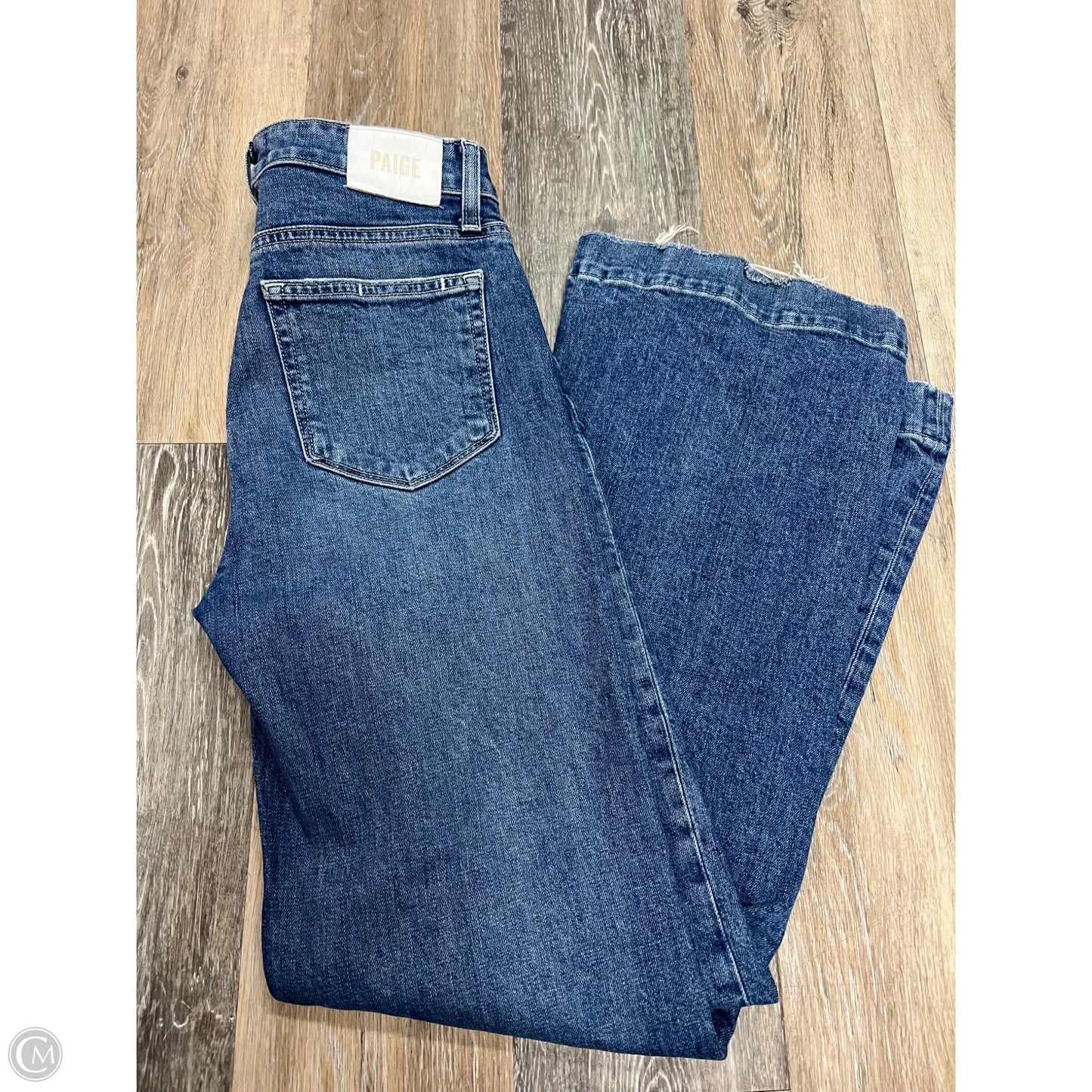 Jeans Wide Leg By Paige In Blue Denim, Size: 2