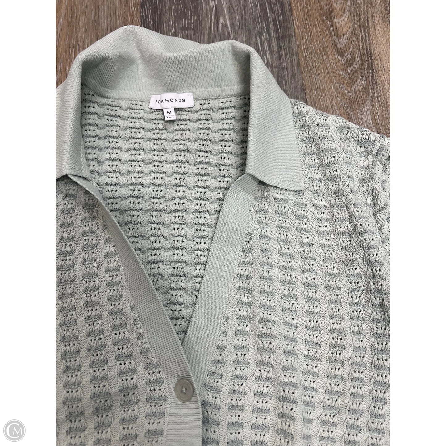 Blouse Short Sleeve By 7 Diamonds In Green, Size: M