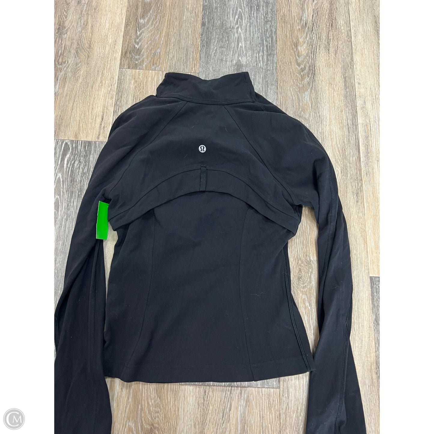 Athletic Jacket By Lululemon In Black, Size: 4