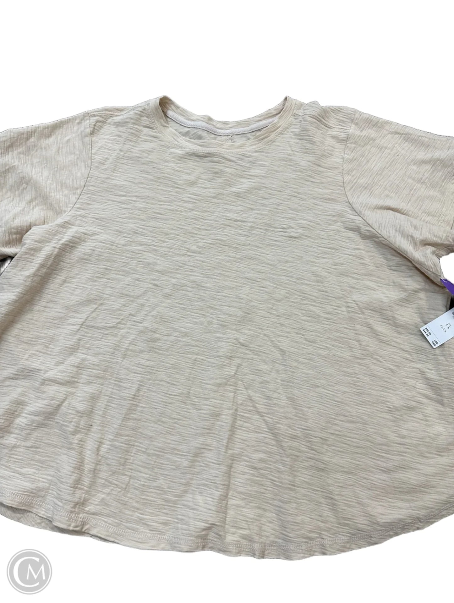 Top Short Sleeve By Pilcro In Cream, Size: 1x