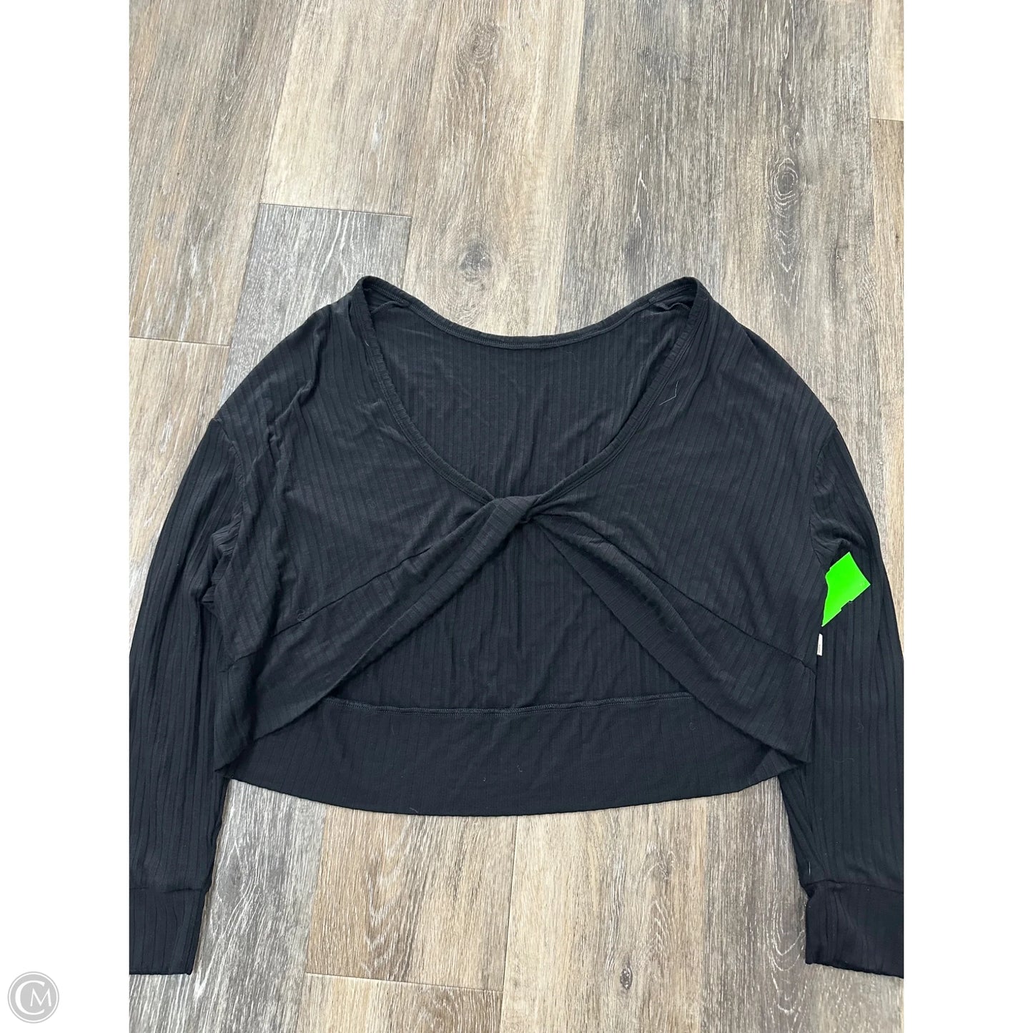 -Athletic Top Long Sleeve Collar By Vuori In Black, Size: Xs