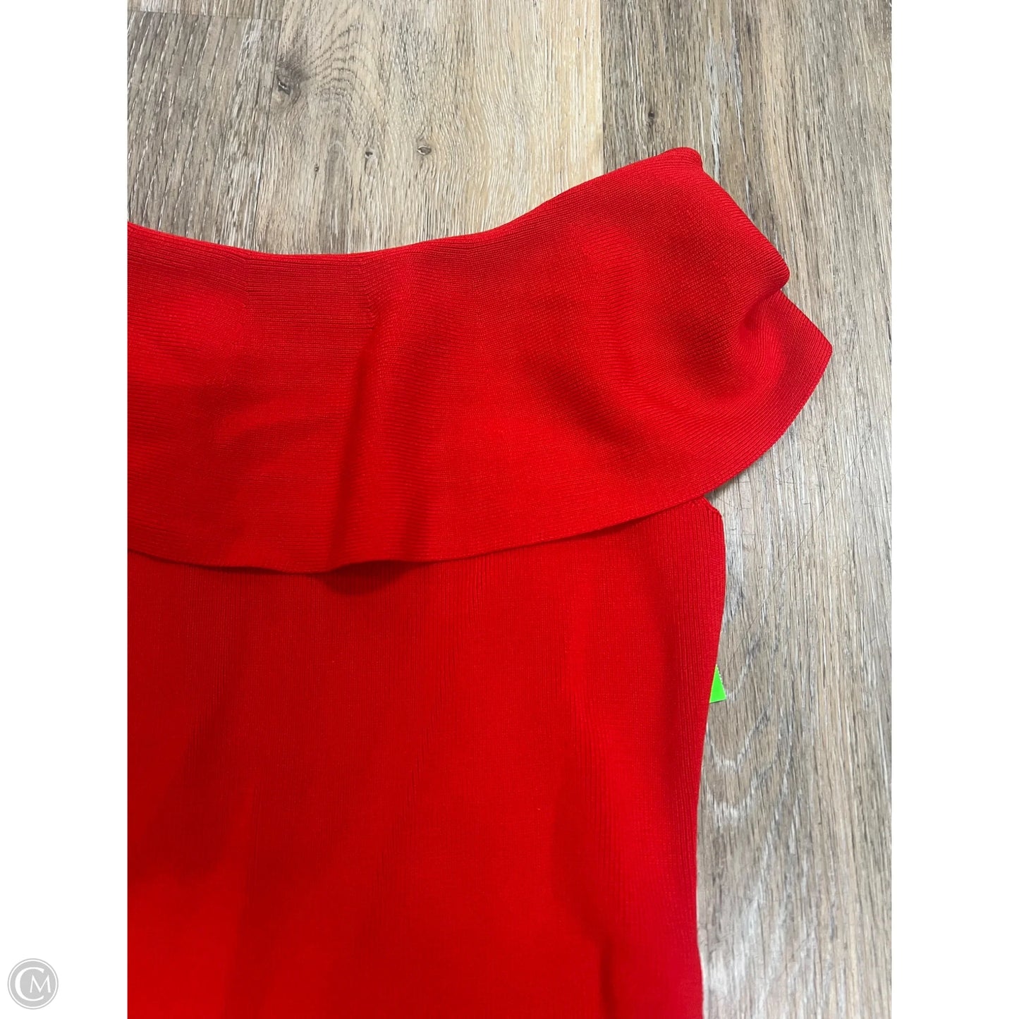 Top Short Sleeve By White House Black Market In Red, Size: S