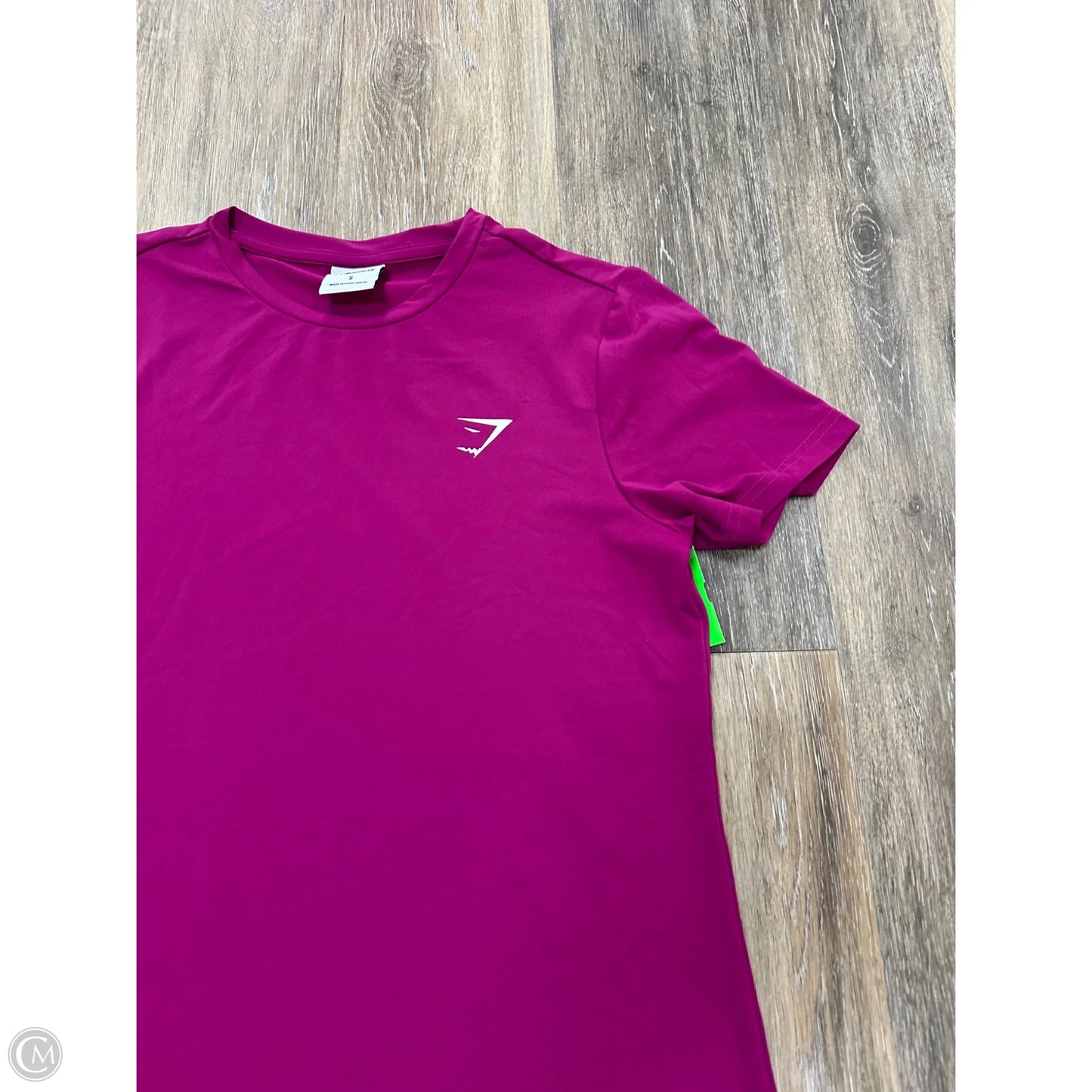 Athletic Top Short Sleeve By Gym Shark In Pink, Size: S
