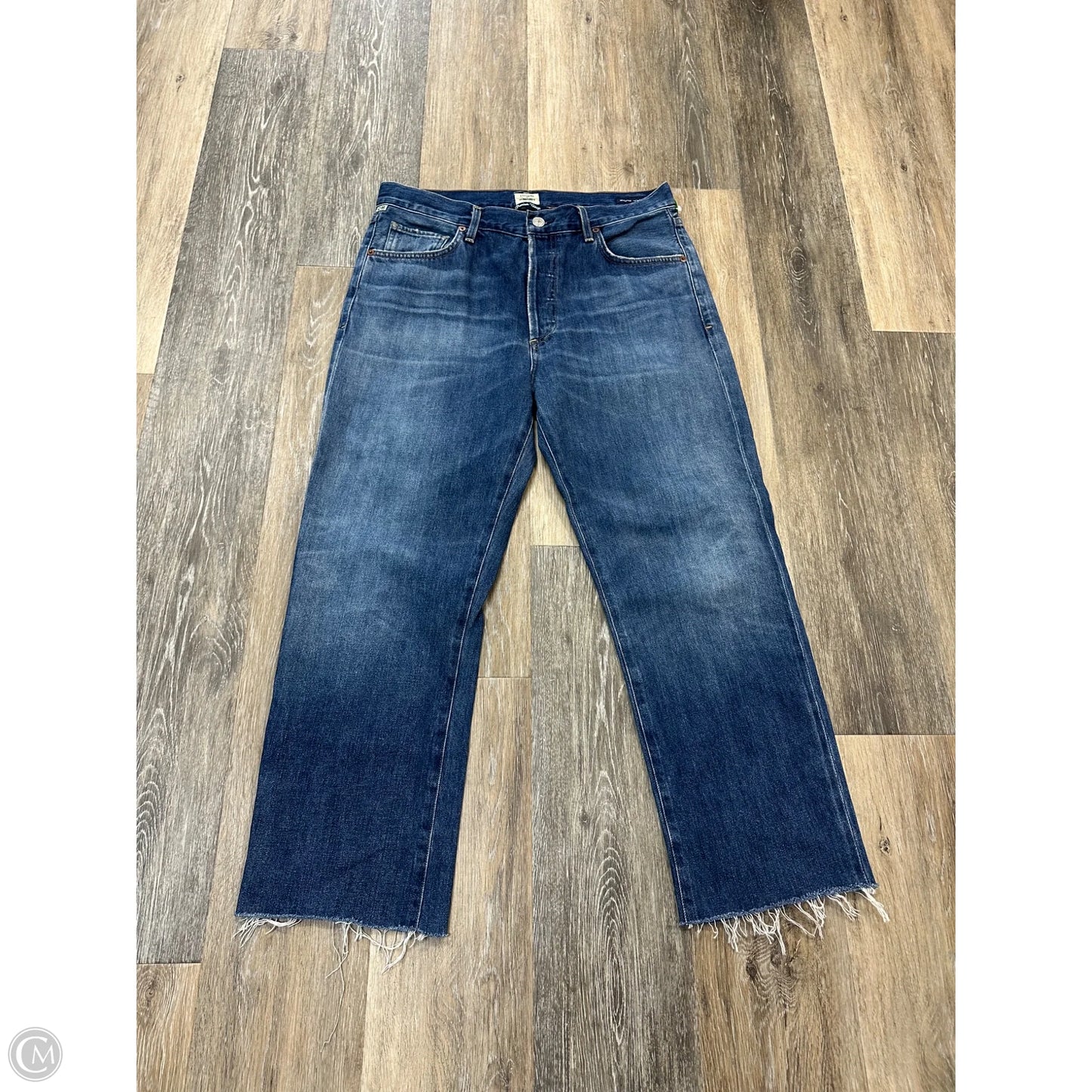 Jeans Straight By Citizens Of Humanity In Blue Denim, Size: 6/28