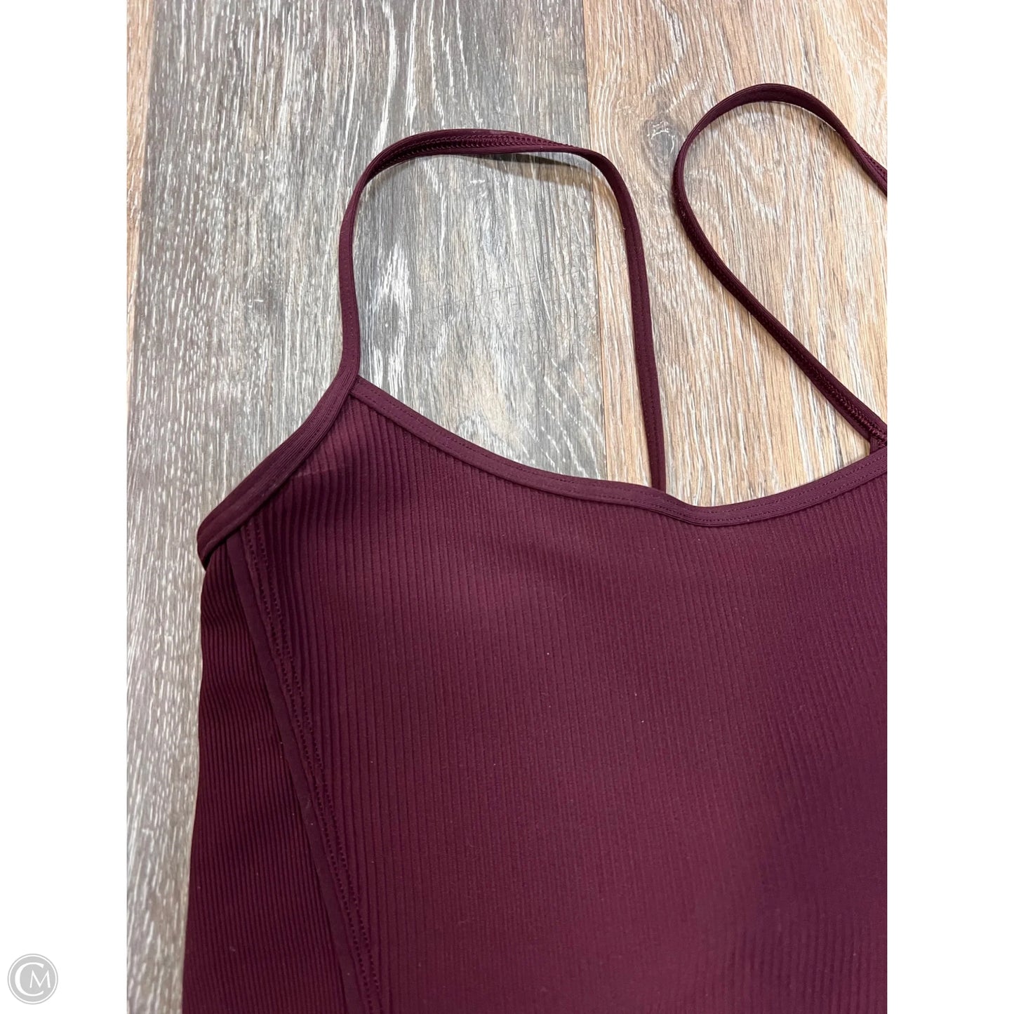 Athletic Tank Top By Lululemon In Maroon, Size: M