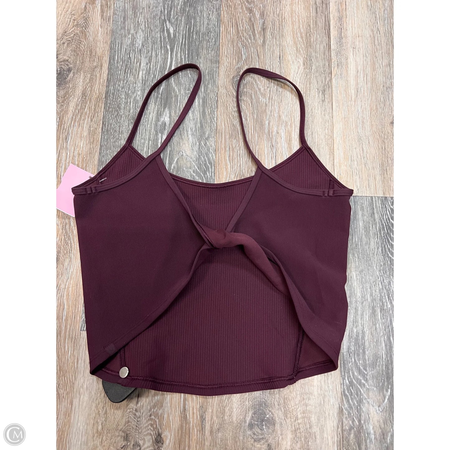 Athletic Tank Top By Lululemon In Maroon, Size: M