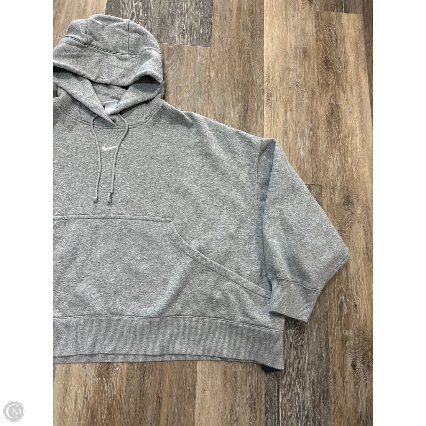 Athletic Sweatshirt Hoodie By Nike Apparel In Grey, Size: Xxl