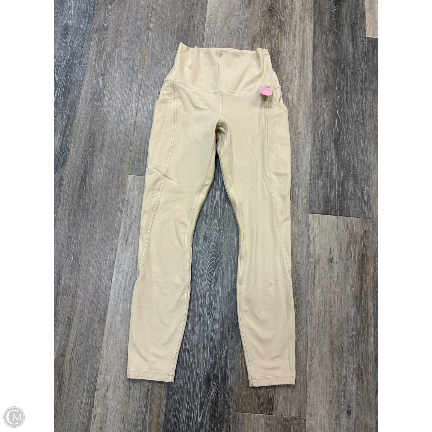 Athletic Leggings By Lululemon In Yellow, Size: 4