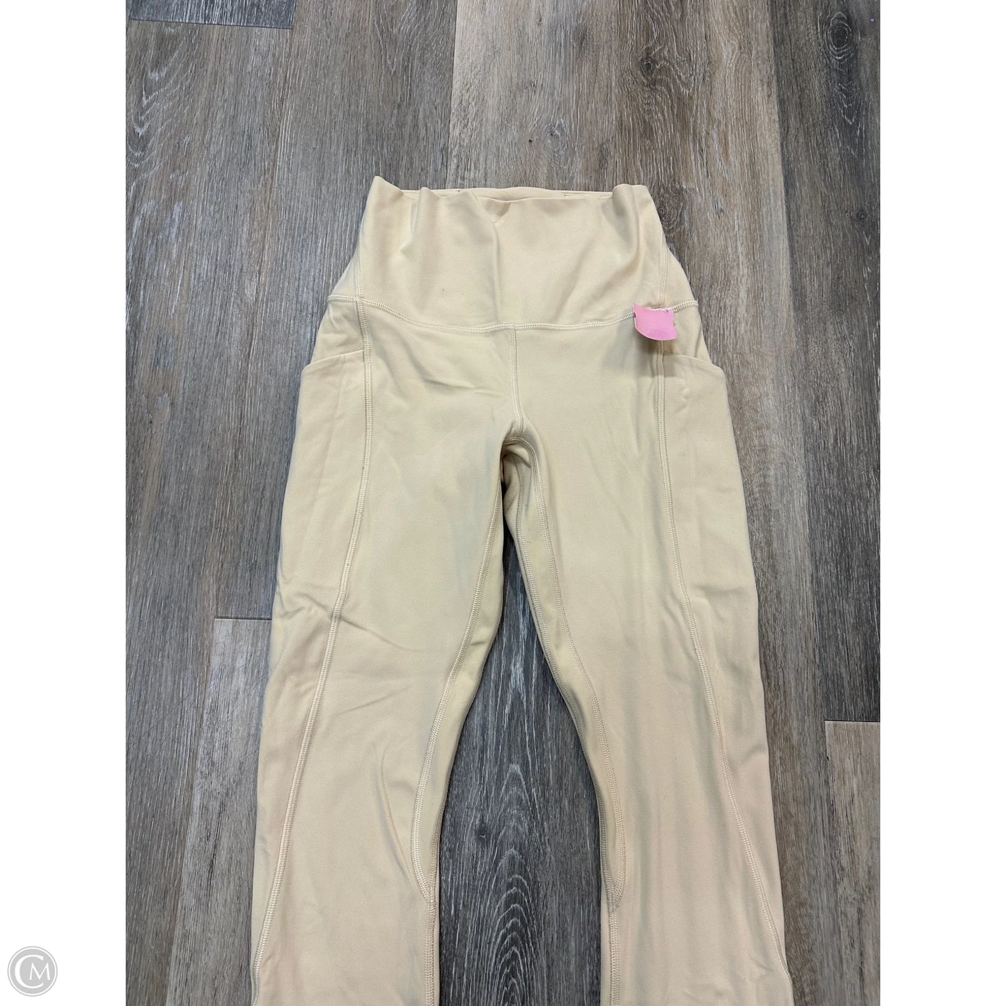 Athletic Leggings By Lululemon In Yellow, Size: 4