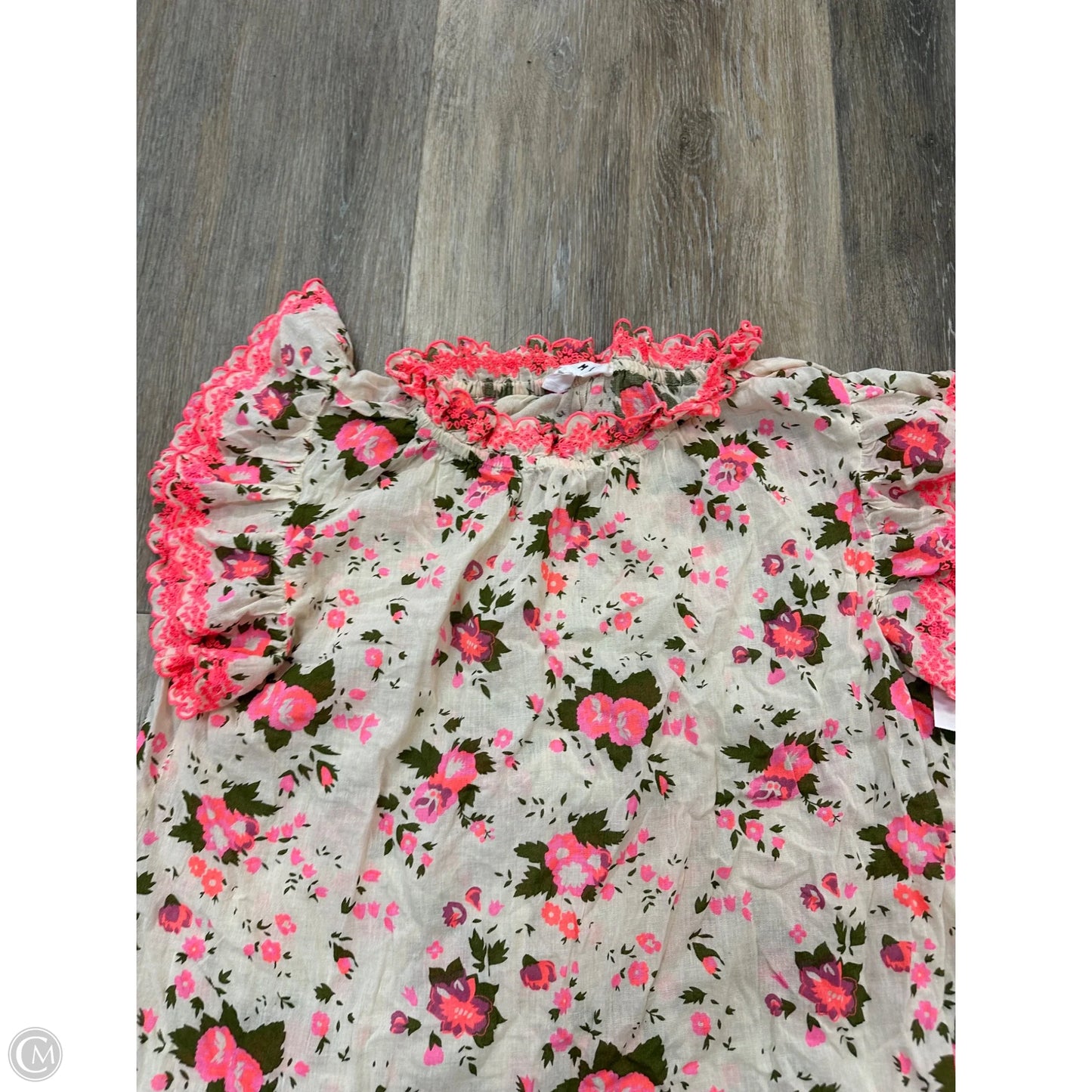 Blouse Short Sleeve By Thml In Floral Print, Size: S