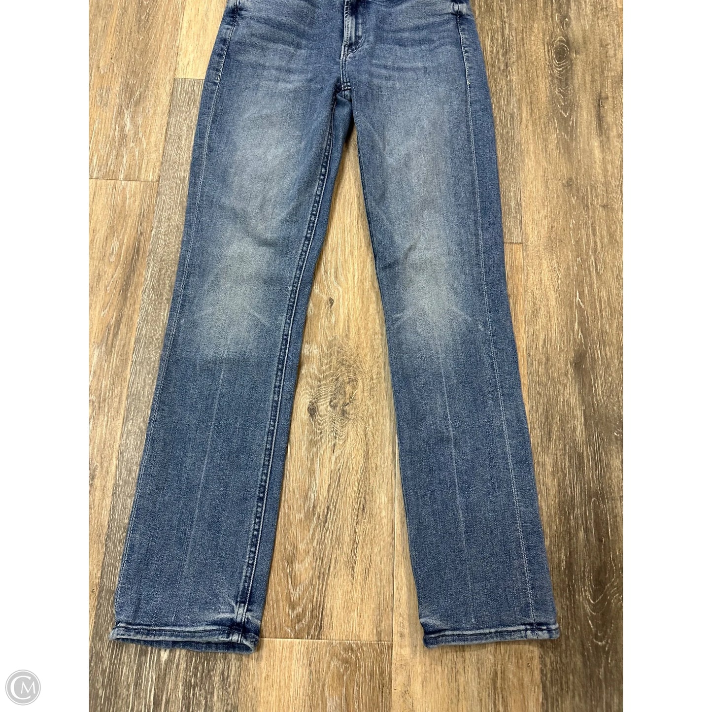 Jeans Skinny By Mother Jeans In Blue Denim, Size: 0