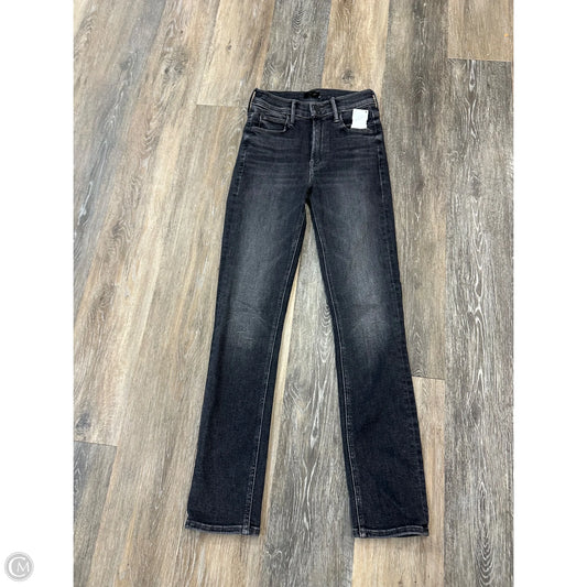 Jeans Skinny By Mother Jeans In Black Denim, Size: 0