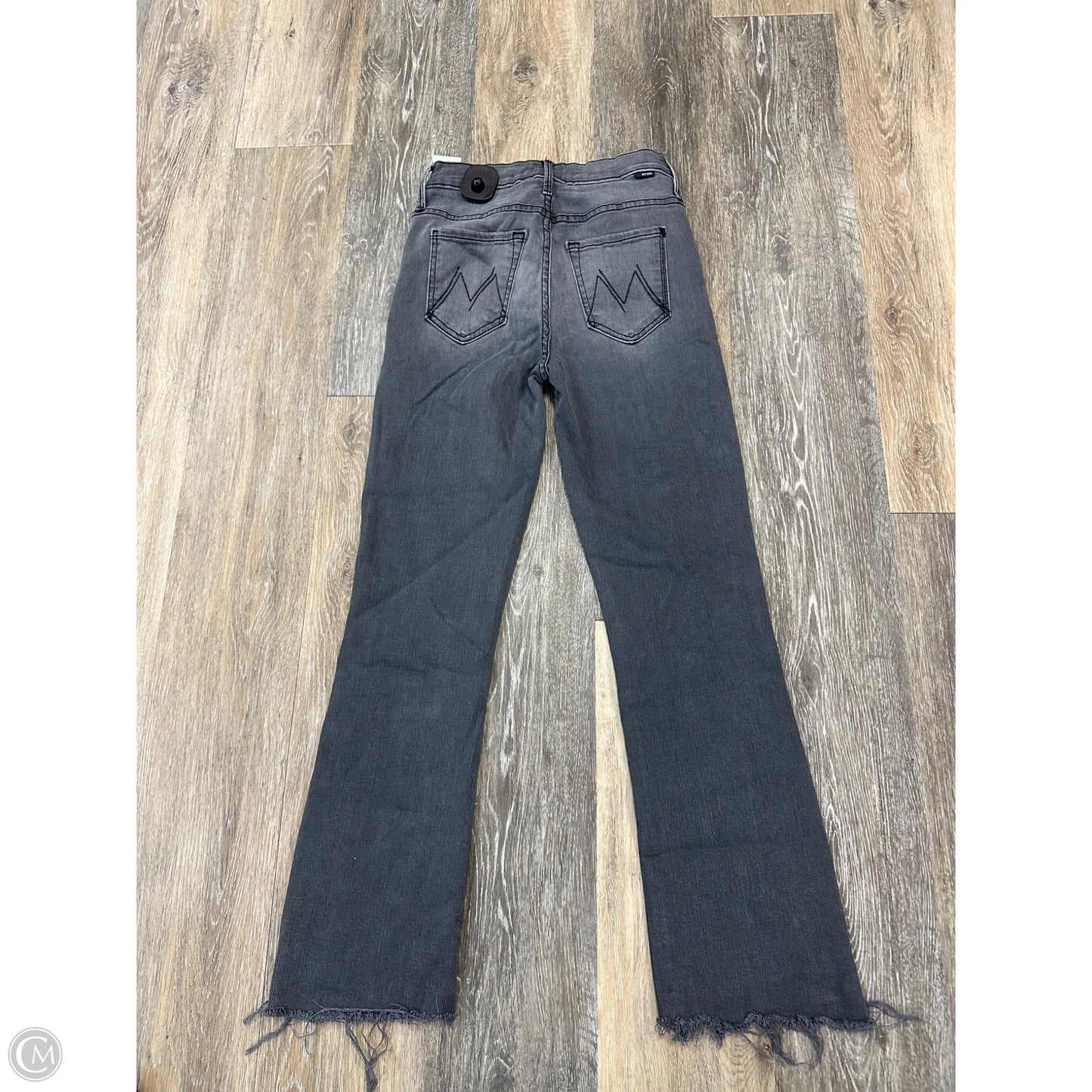 Jeans Straight By Mother Jeans In Grey Denim, Size: 0