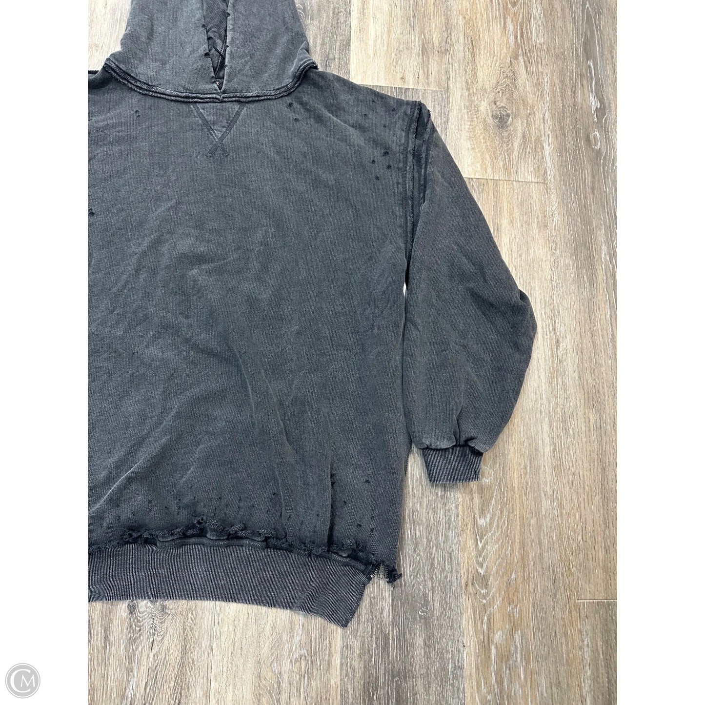 Athletic Sweatshirt Hoodie By Free People In Grey, Size: S