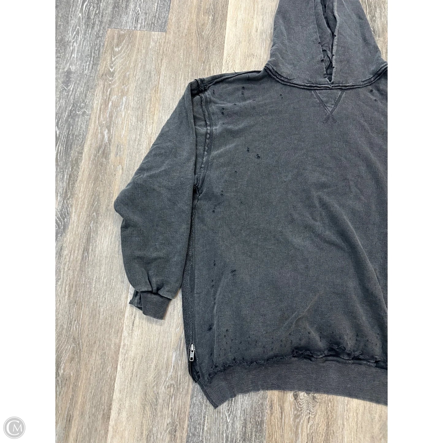 Athletic Sweatshirt Hoodie By Free People In Grey, Size: S