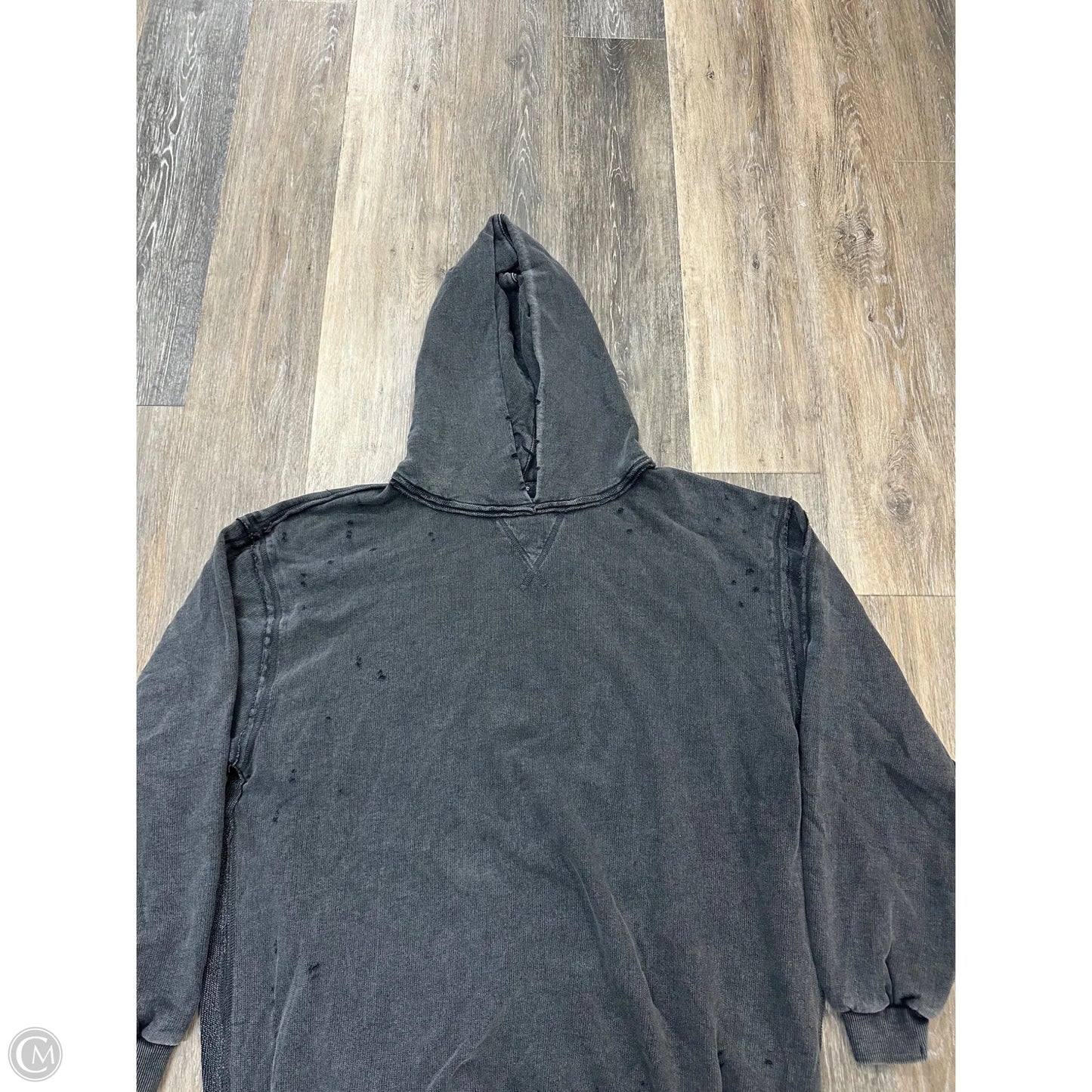 Athletic Sweatshirt Hoodie By Free People In Grey, Size: S