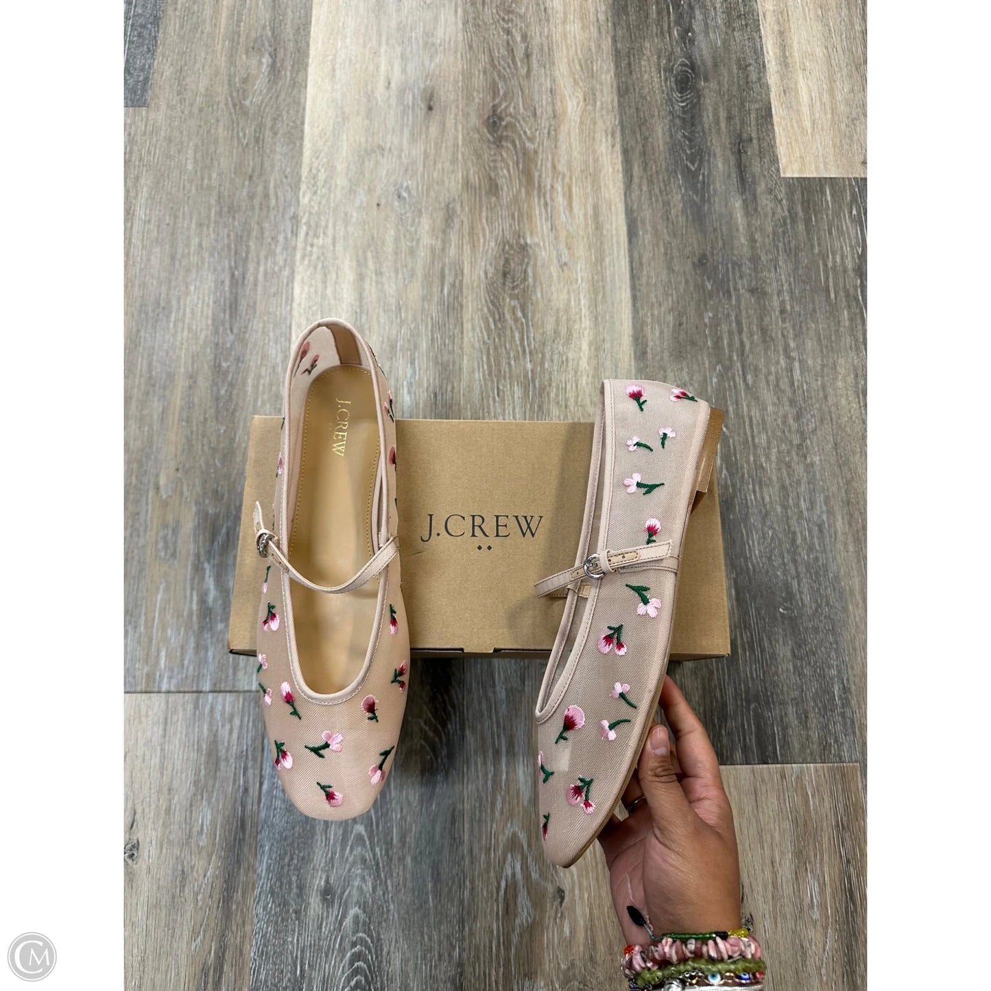Shoes Flats By J. Crew In Floral Print, Size: 12