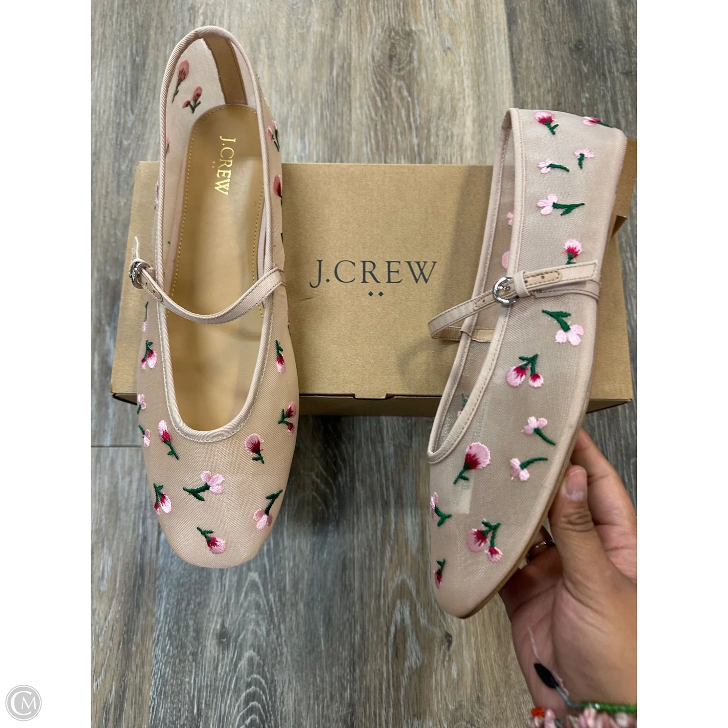Shoes Flats By J. Crew In Floral Print, Size: 12