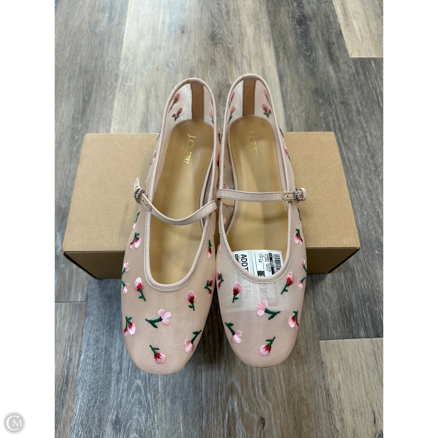 Shoes Flats By J. Crew In Floral Print, Size: 12
