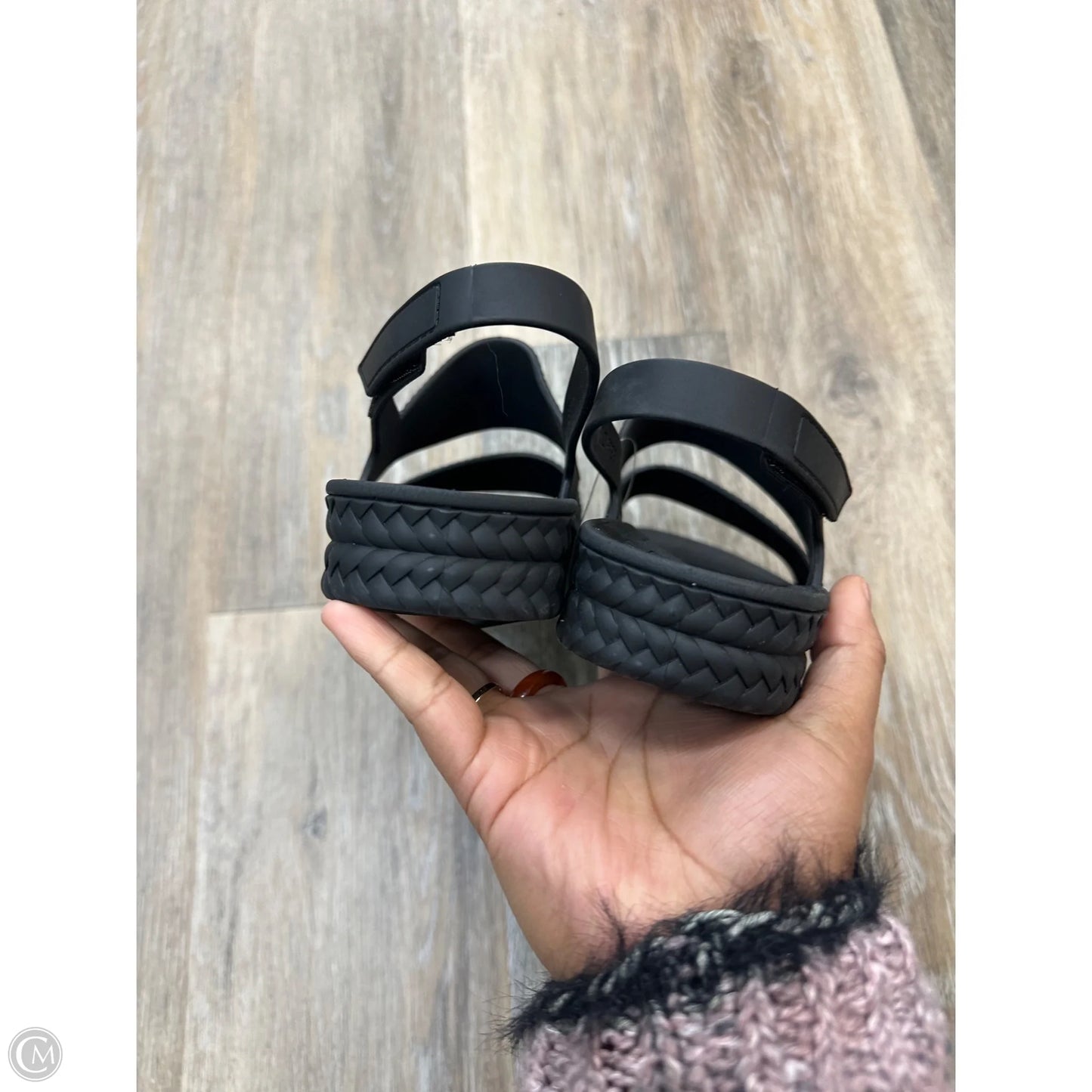 Sandals Flats By Reef In Black, Size: 8