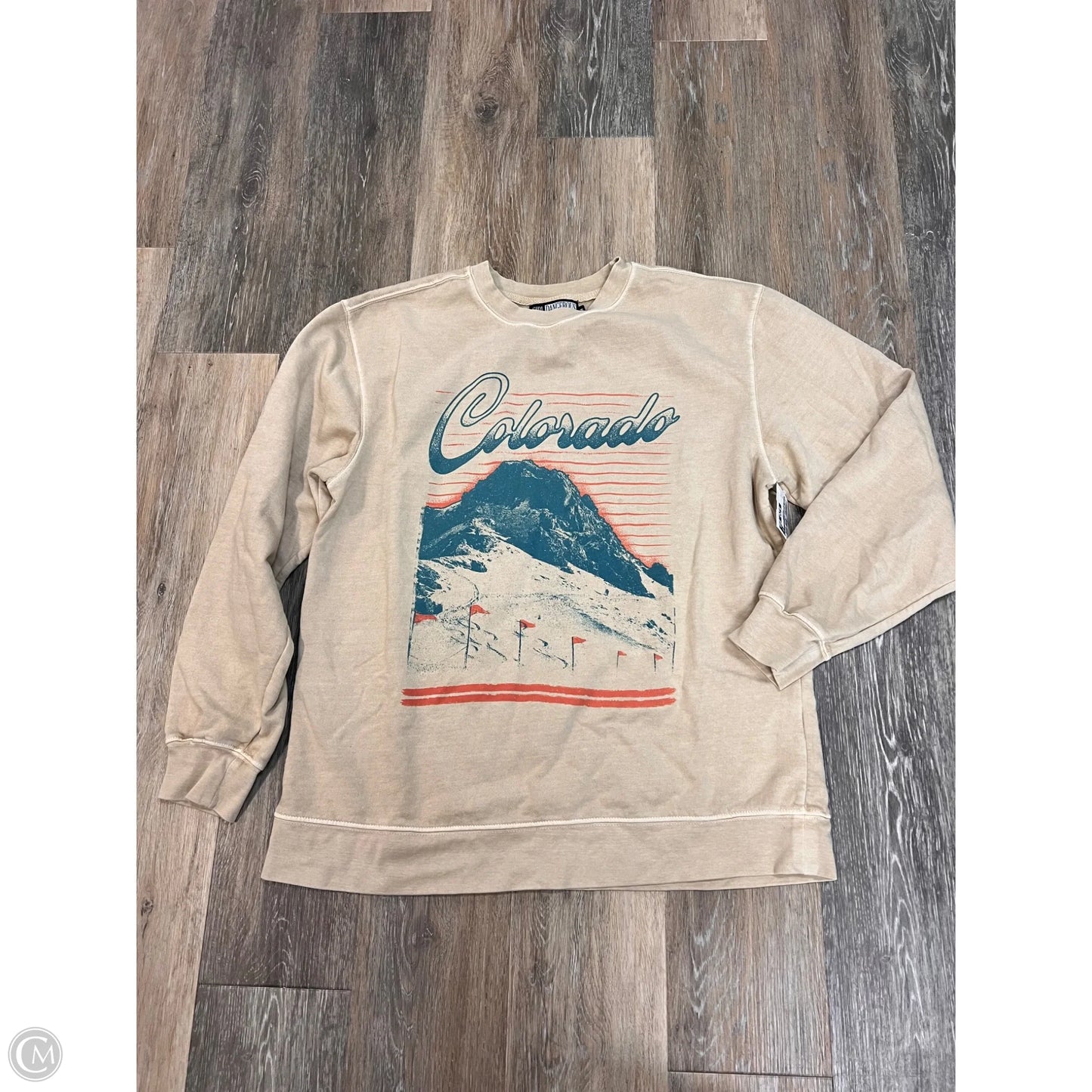 Sweatshirt Crewneck By Girl Dangerous In Tan, Size: M