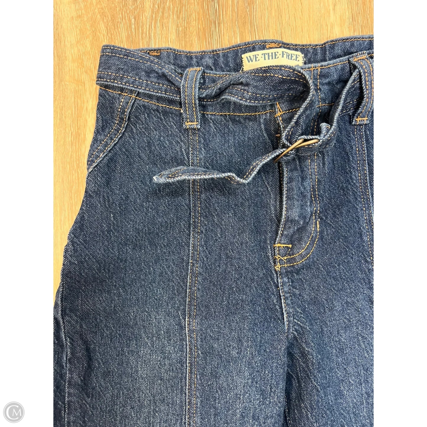 Jeans Wide Leg By We The Free In Blue Denim, Size: 0/24
