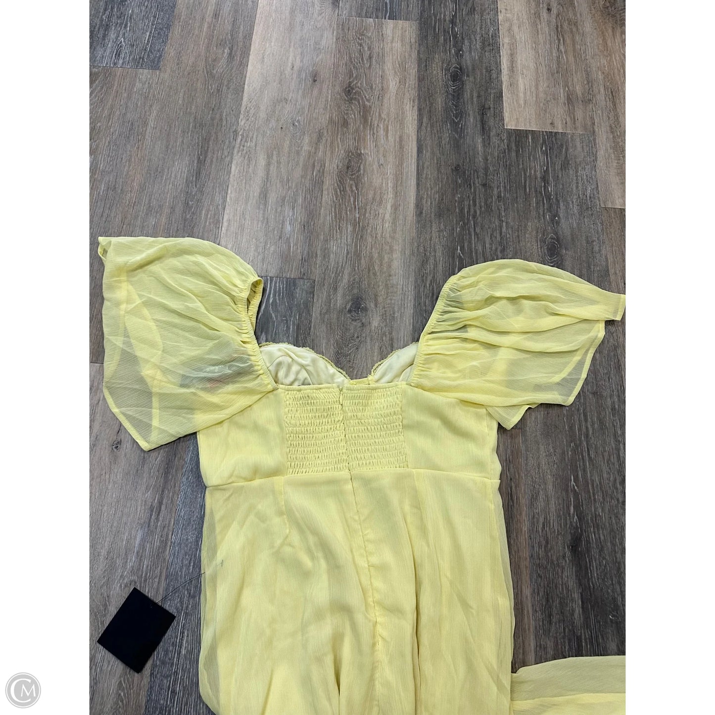 Dress Party Midi By Lulus In Yellow, Size: L