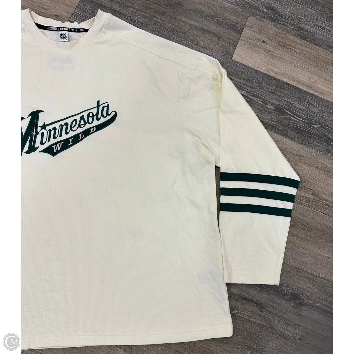 Athletic Sweatshirt Crewneck By Adidas In Cream, Size: 2x
