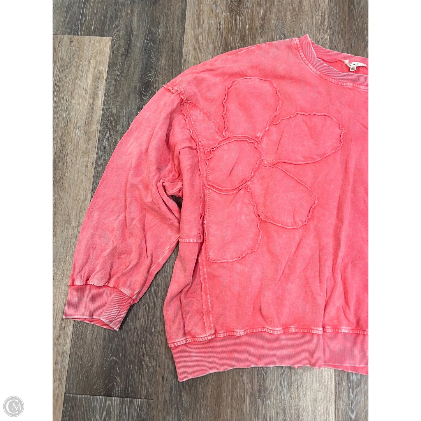 Top Long Sleeve By Easel In Pink, Size: 2x