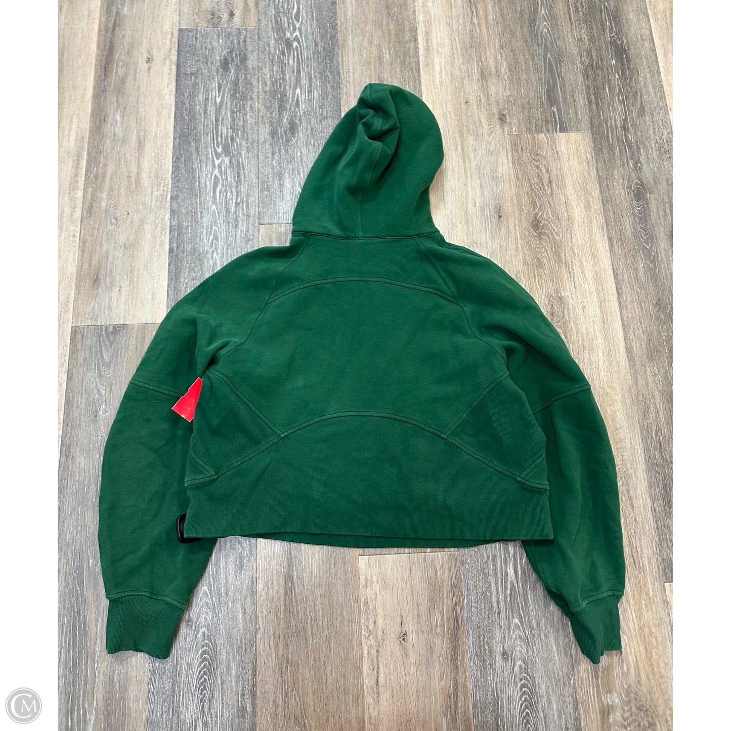 Athletic Sweatshirt Hoodie By Lululemon In Green, Size: M