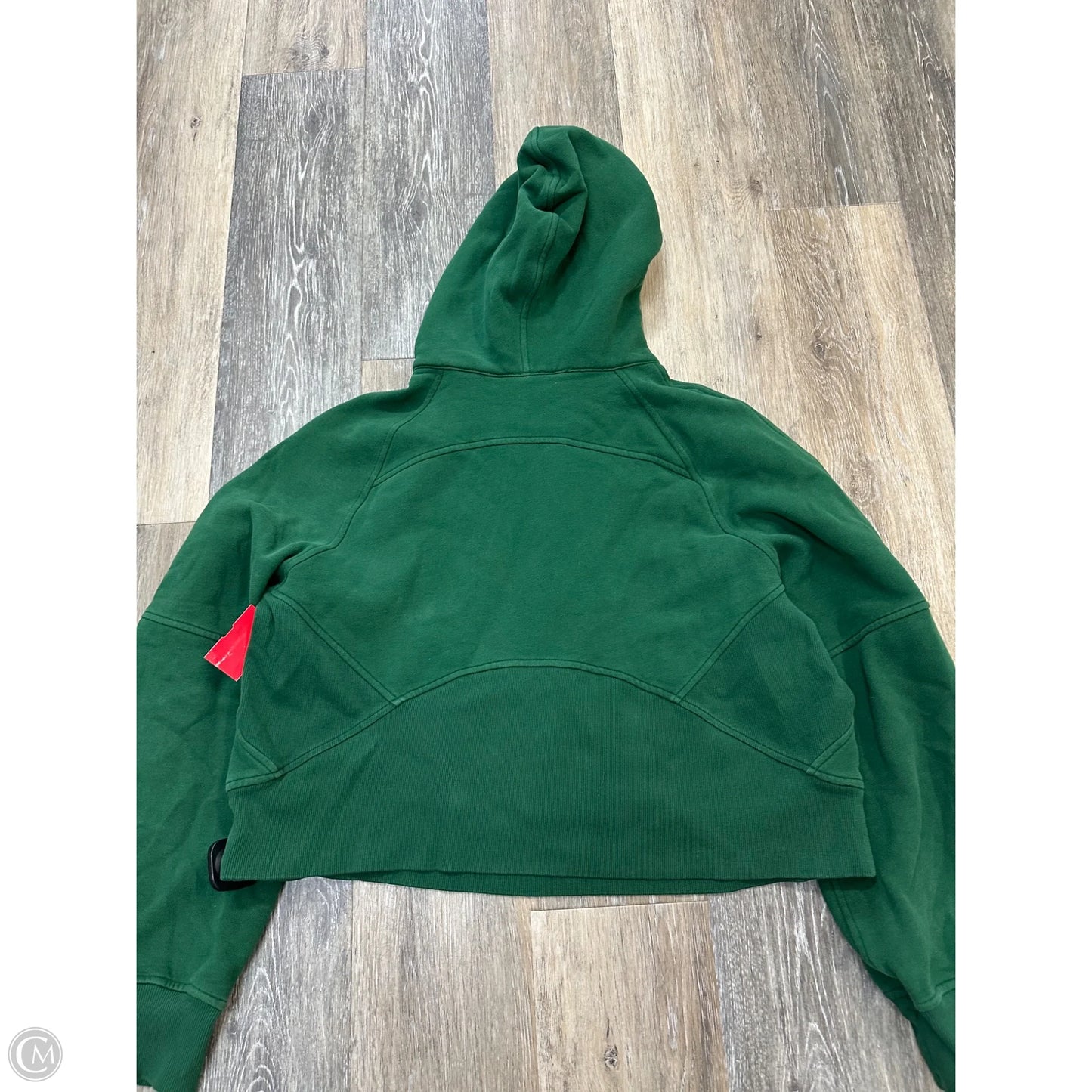 Athletic Sweatshirt Hoodie By Lululemon In Green, Size: M