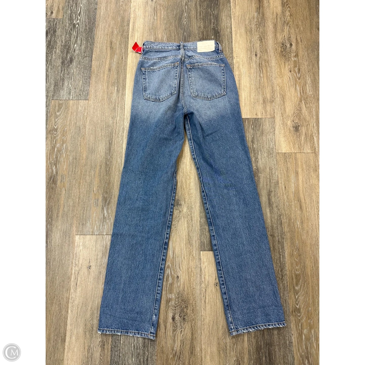 Jeans Straight By GRLFRND In Blue Denim, Size: 2