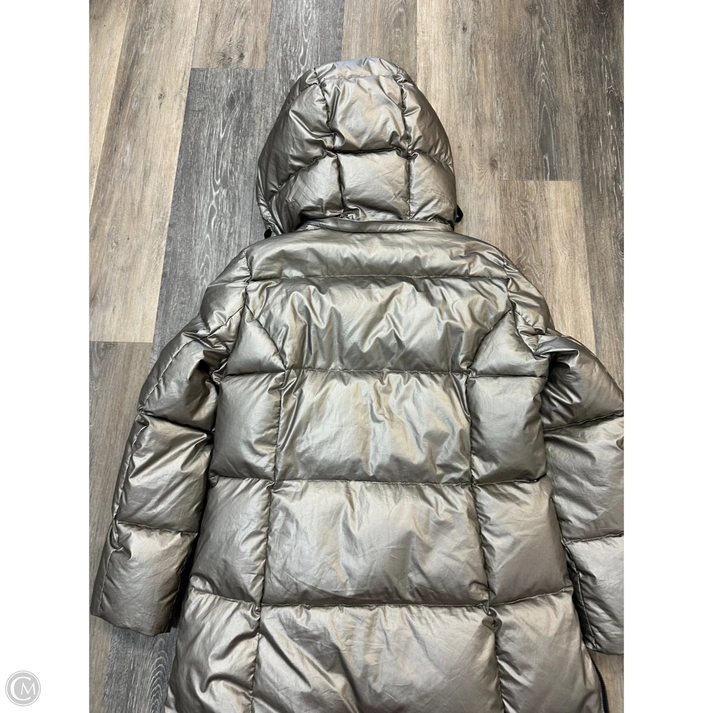 Coat Puffer & Quilted By Madeline In Silver, Size: Xl