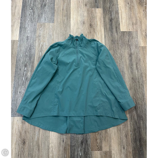 Jacket Windbreaker By Athleta In Blue, Size: S